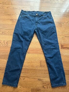 Mugsy Studio Blues Slim Straight Men's Jeans Dark Wash FLX3NSB 38x32